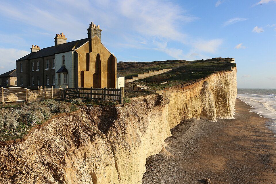 Seasonal changes to the beach landscape at Birling Gap, East Sussex - geograph.org.uk - 7389455